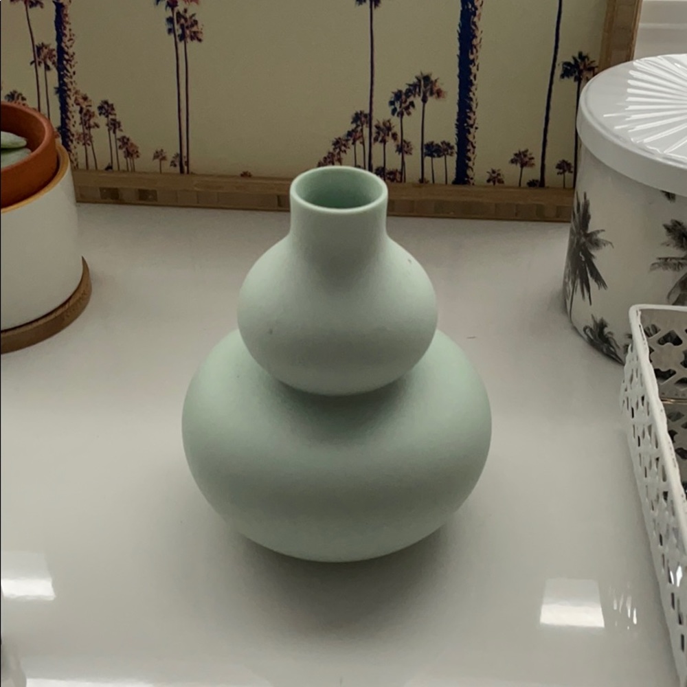 Small green vase